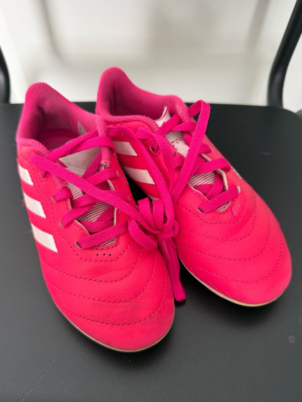 Pink Adidas Soccer Cleats